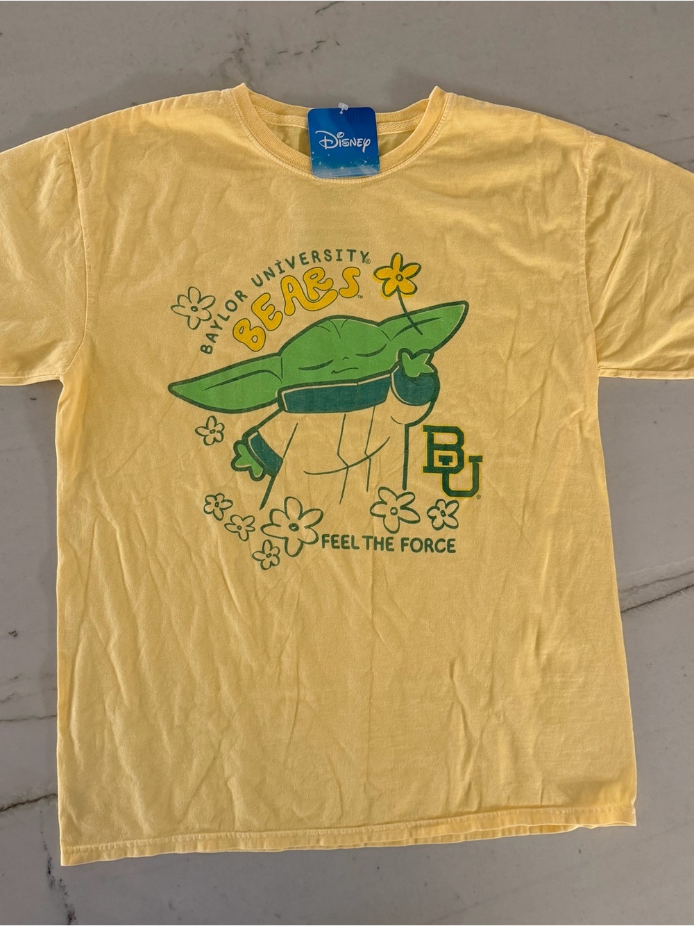 Disney Baylor University Bears Medium Short Sleeve T-Shirt New Sample Blue 84